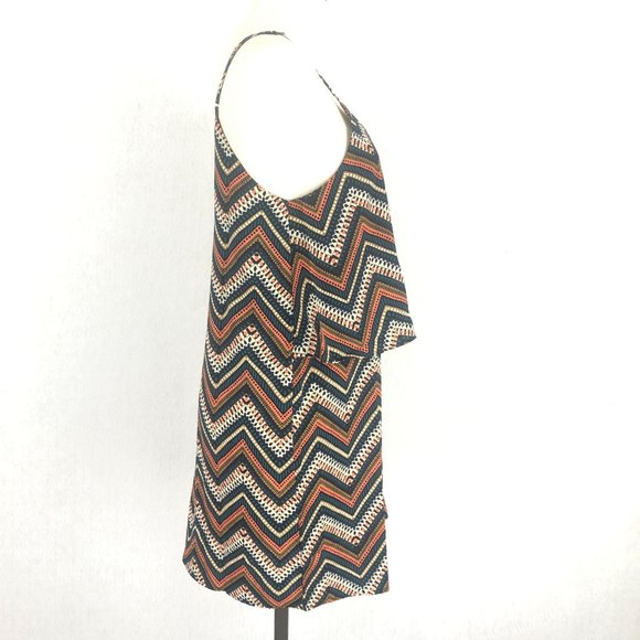 Lumiere NWT Chevron Printed Mini Dress Sz M - Picture 5 of 9